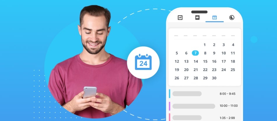 Mises à jour du calendrier et des créneaux disponibles sur l'appli mobile