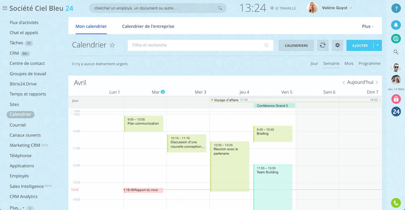 Modèles de planification Excel disponibles