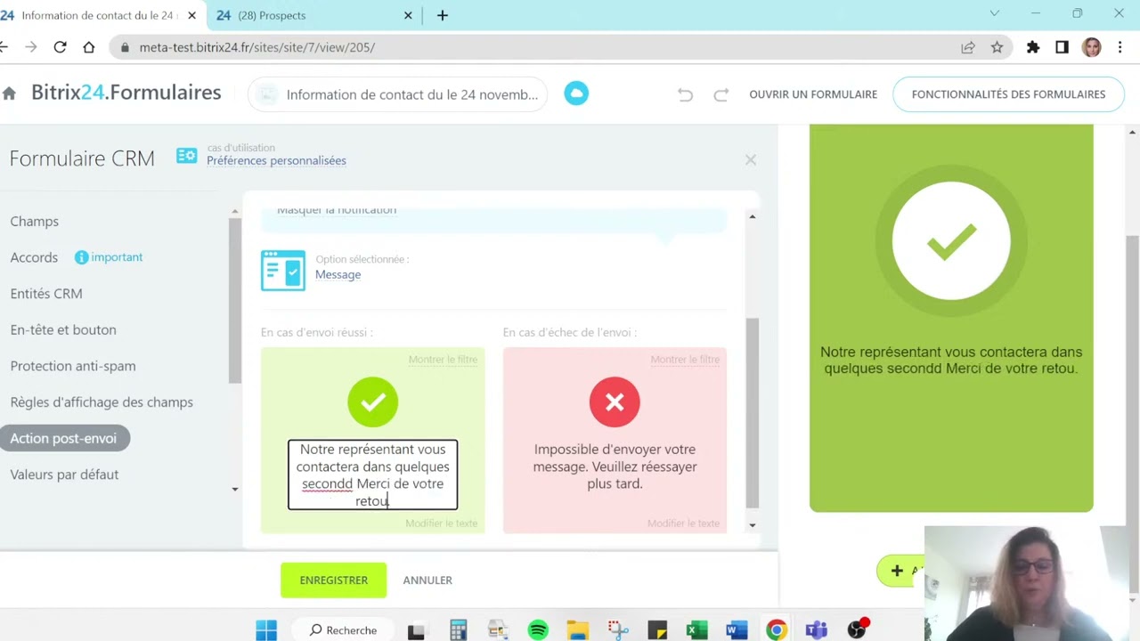 Créer et configurer les formulaires web du CRM Bitrix24