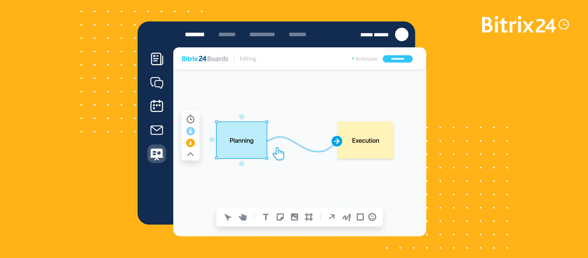 Tableaux blancs Bitrix24 : nouvelle dimension collaborative 