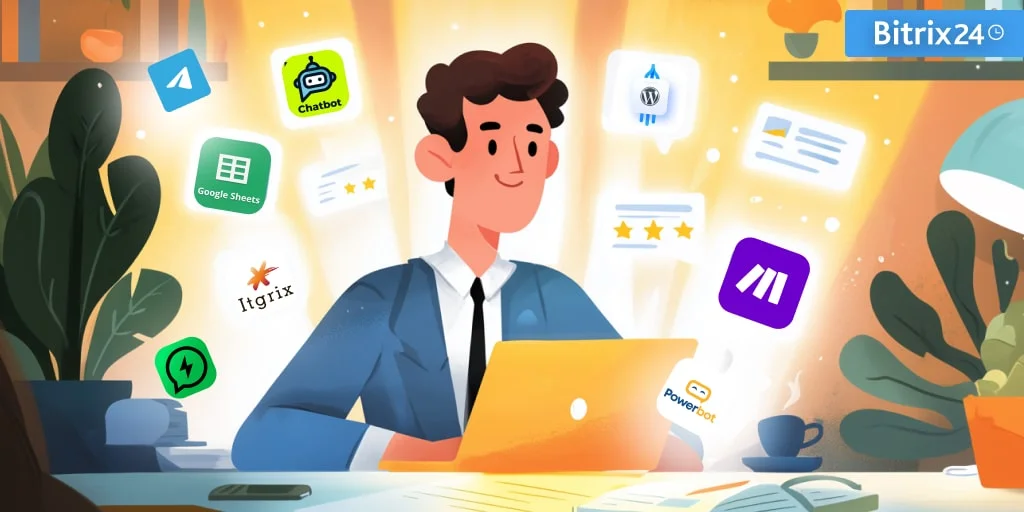 Les meilleures applications du Bitrix24 Market avec IA et automatisation