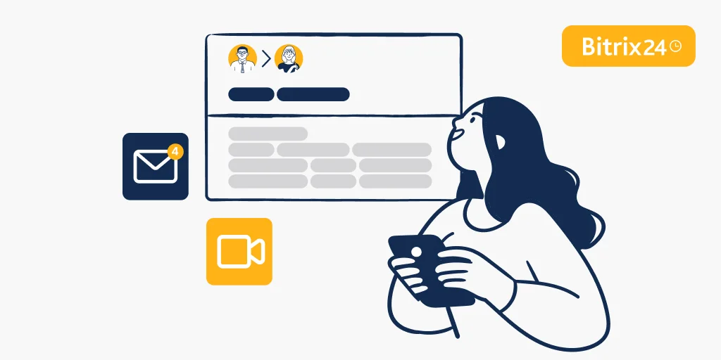 Appli mobile Bitrix24 : transformez votre smartphone en hub de communication client