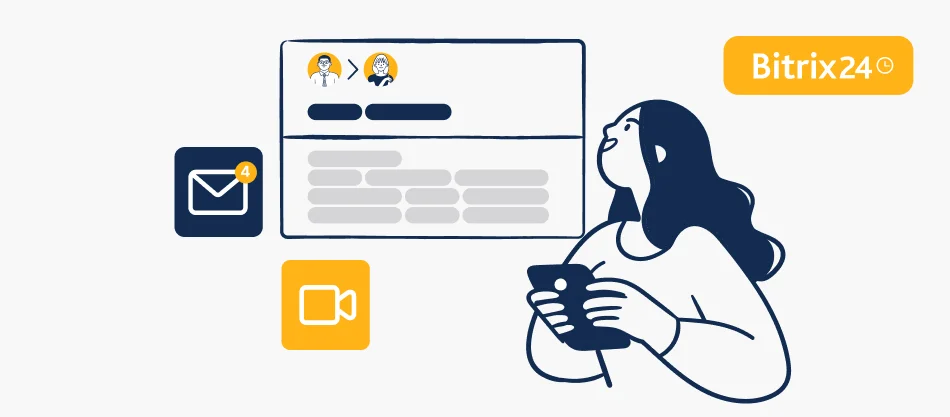 Appli mobile Bitrix24 : transformez votre smartphone en hub de communication client