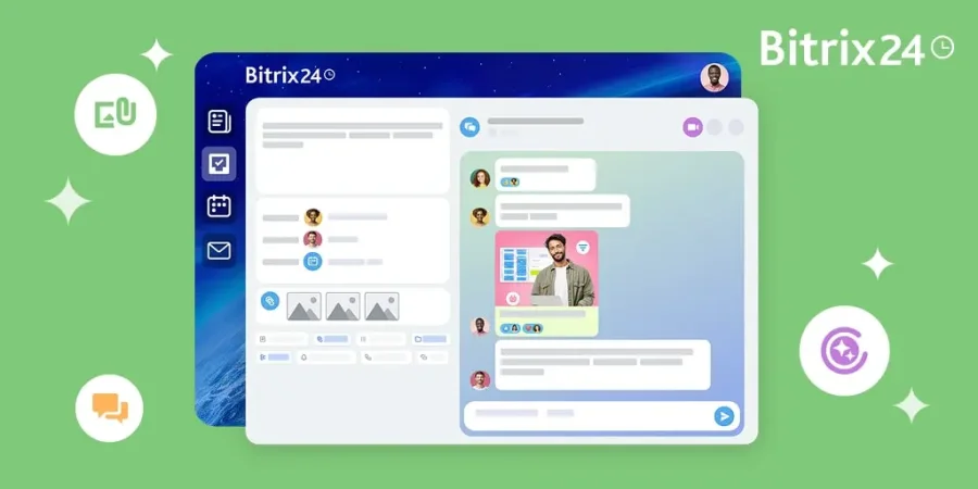 Nouvelles tâches Bitrix24 : interface sous forme de discussion et tâches audio assistées par l'IA