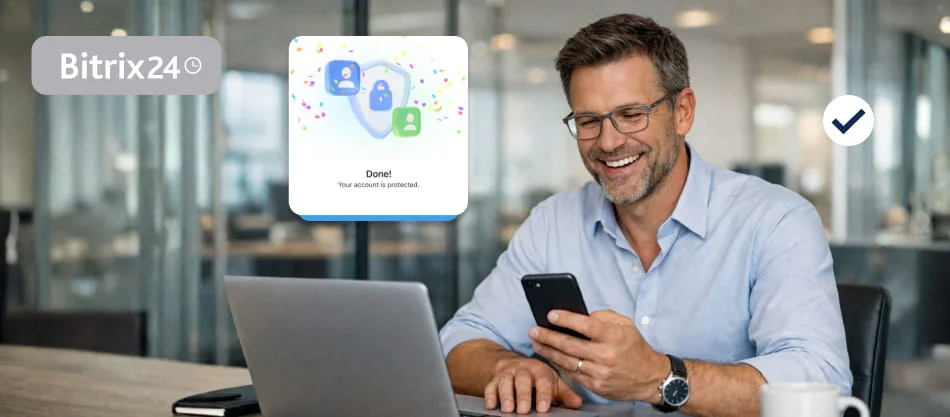 Nouvelle authentification à deux facteurs dans Bitrix24 : plus simple, plus sûre, plus flexible