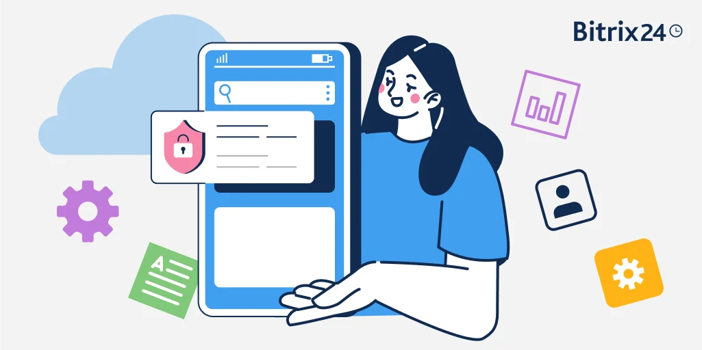 Prévenez les fuites de données grâce à l'appli mobile Bitrix24