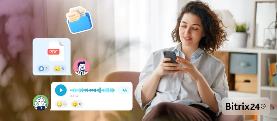 Nouveau Messenger Bitrix24 : 6 fonctionnalités pour organiser vos discussions