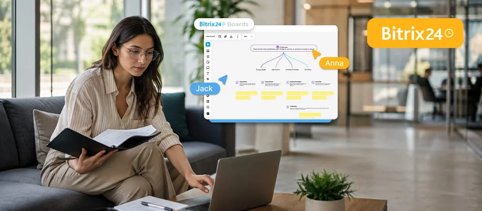Tableaux blancs Bitrix24 : de nouveaux outils pour transformer les idées en actions