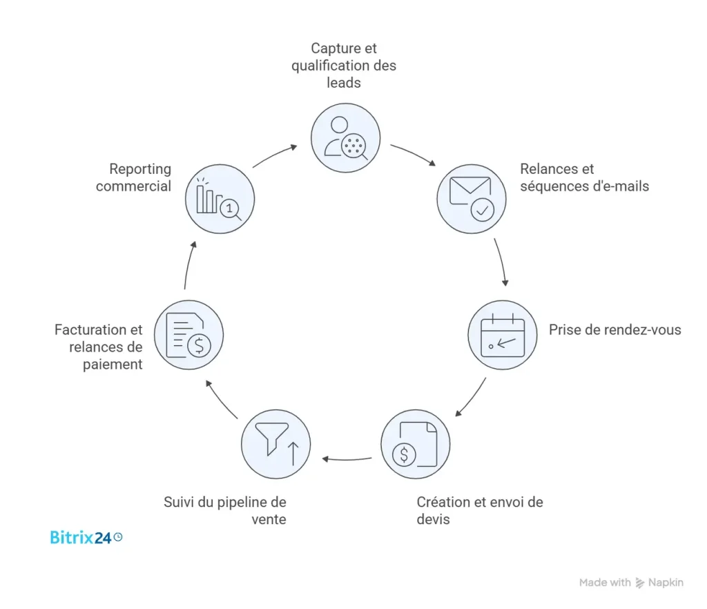 7 processus commerciaux à automatiser en priorité