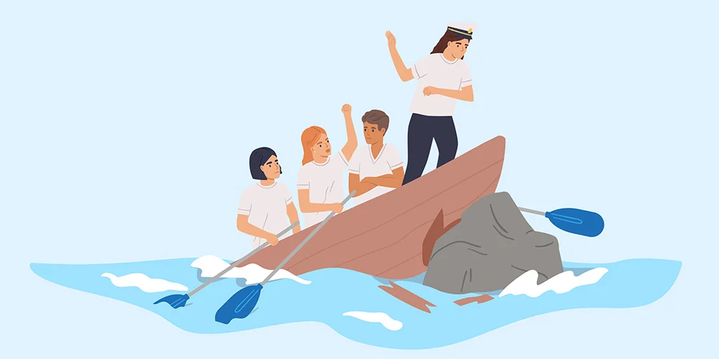 Une équipe doit travailler ensemble pour être efficace. 