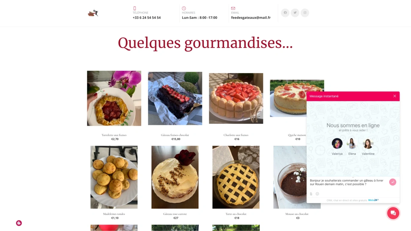 Pages de destination