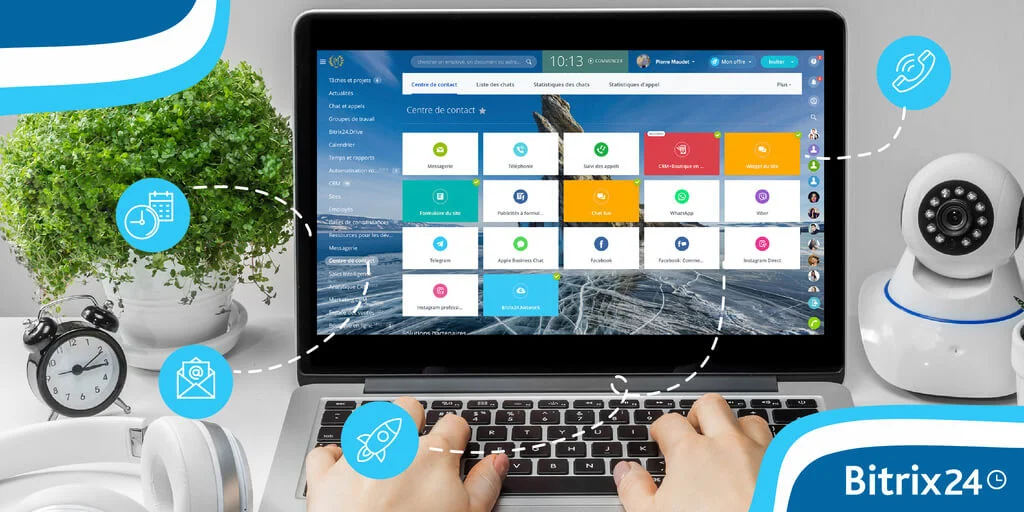 Le centre de contact Bitrix24 permet d'être présent sur presque tous les canaux de communications les plus utilisés.