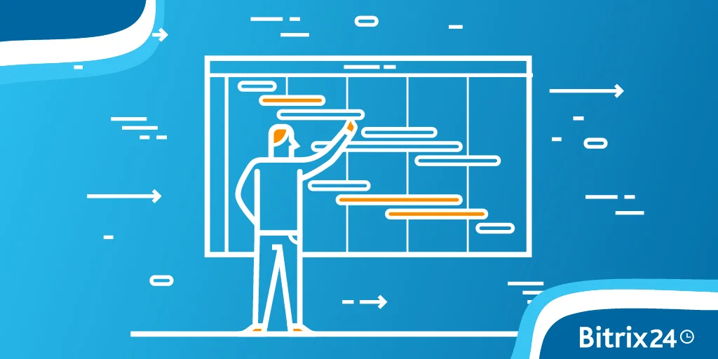 Les diagrammes de Gantt Bitrix24 sont simples, lisibles et faciles à construire.